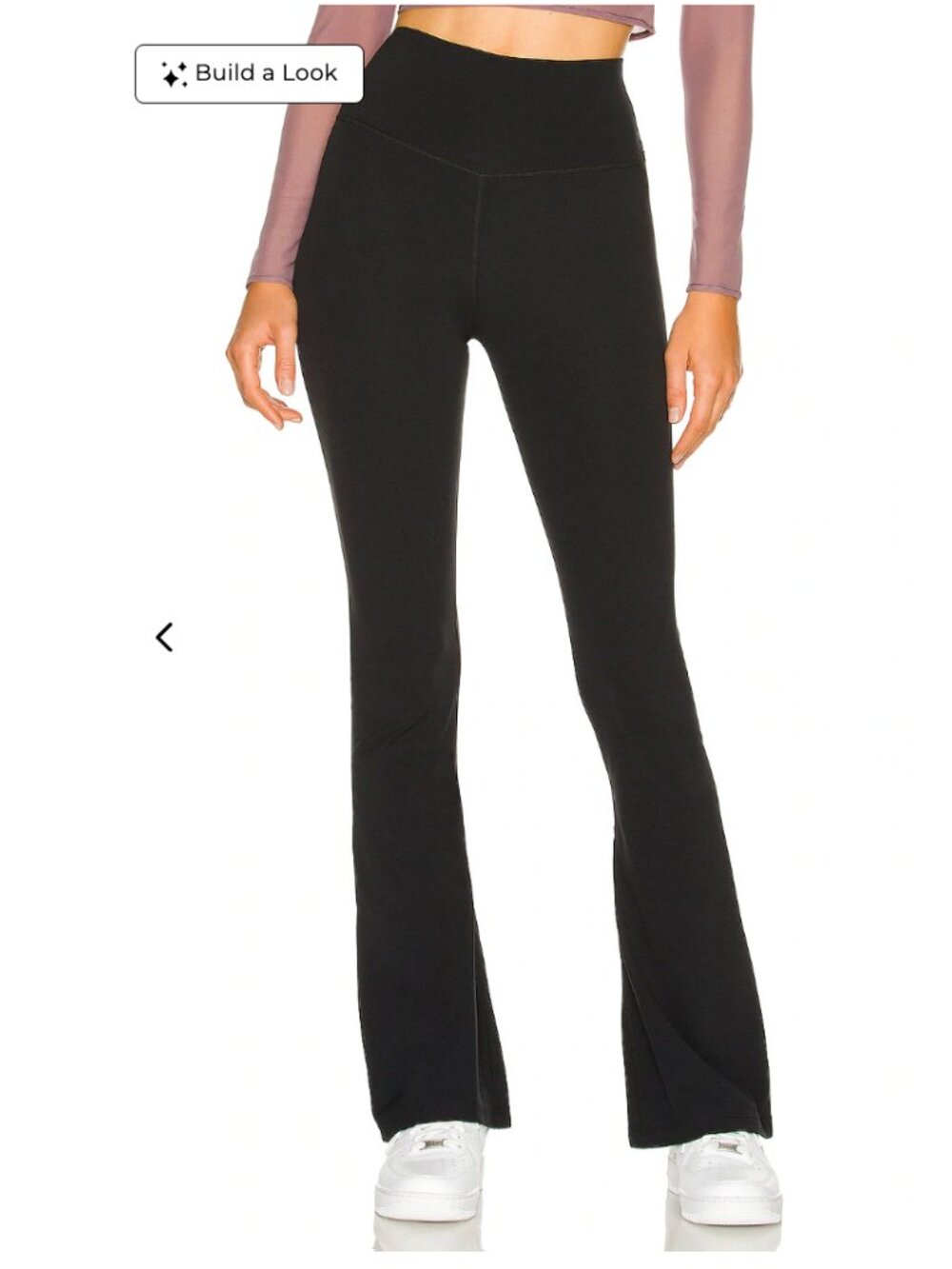 Splits59 Raquel High Waist Airweight Flare Leggings Black 30" S $118